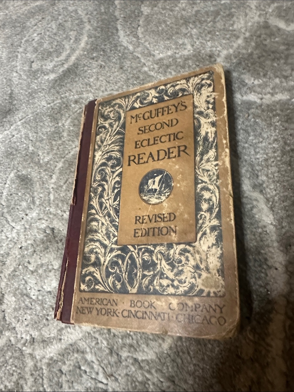 McGuffey's Second Eclectic Reader - Brown & Black Cover